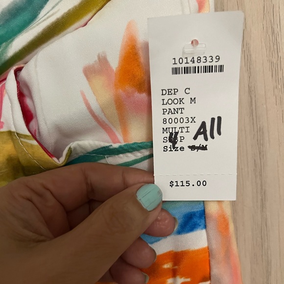 Unique multi color pants size M NWT - Picture 2 of 4